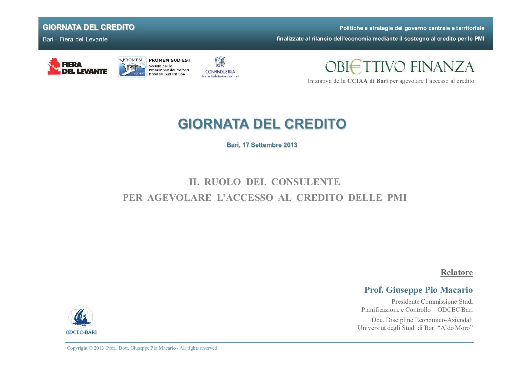 Il ruolo del consulente per agevolare l’accesso al credito delle PMI